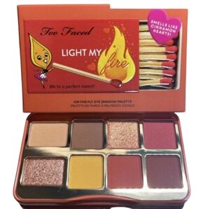 TOO FACED Light My Fire palette 8 eye shadow NIB neutral natural party